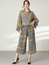 Two-Piece Loose Fashion Print Slimming Suit